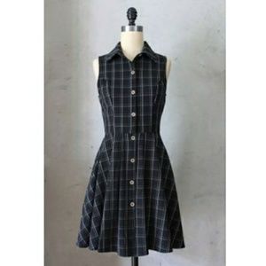 Modcloth Fleet Collection Plaid Shirtdress